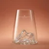 Verre design topographic : pic de midi de bigorre