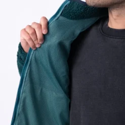 Veste bimatière vert S