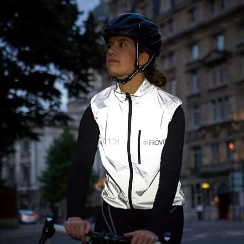 Veste sans manche Switch – Réversible fluo / réfléchissante (Taille 40 Femme)