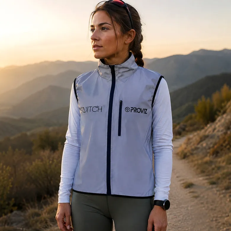 Veste sans manche Switch – Réversible fluo / réfléchissante (Taille 40 Femme)