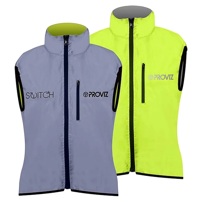 Veste sans manche Switch – Réversible fluo / réfléchissante (Taille 40 Femme)
