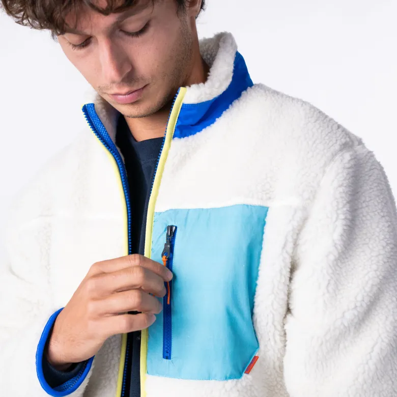 Veste sherpa mixte ivoire XS