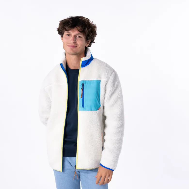 Veste sherpa mixte ivoire XS