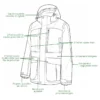Veste stagunt northgame capuche amovible gilet fluo