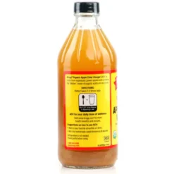 Vinaigre de cidre de pomme bio avec la mère - bragg