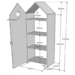 Vipack casami armoire 1 porte menthe
