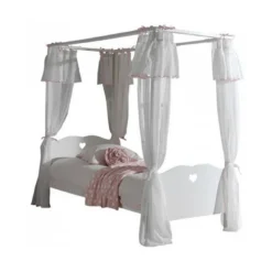 Vipack lit simple a baldaquin amori