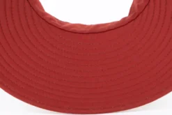 Visière ultra-couvrante certifiée anti-uv upf50+ et anti-chaleur terra cotta