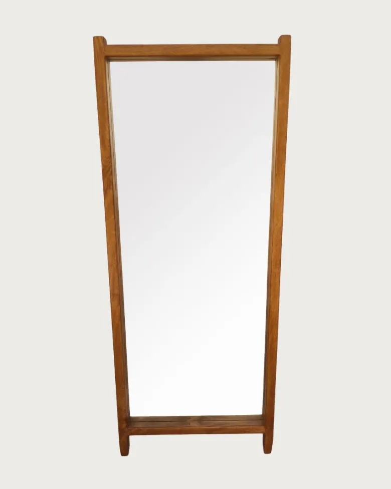 Vivo - miroir sur pied en bois massif de manguier