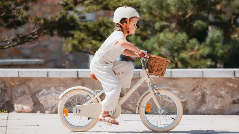 Vélo 16 pouces crème – enfant 4-6 ans Beige