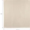 Voile d'ombrage carré 5 x 5 m 500 x 500 x 500 cm beige