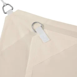 Voile d'ombrage carré 5 x 5 m 500 x 500 x 500 cm beige