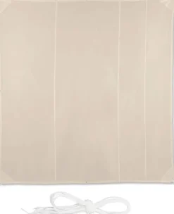 Voile d'ombrage carré 5 x 5 m 500 x 500 x 500 cm beige