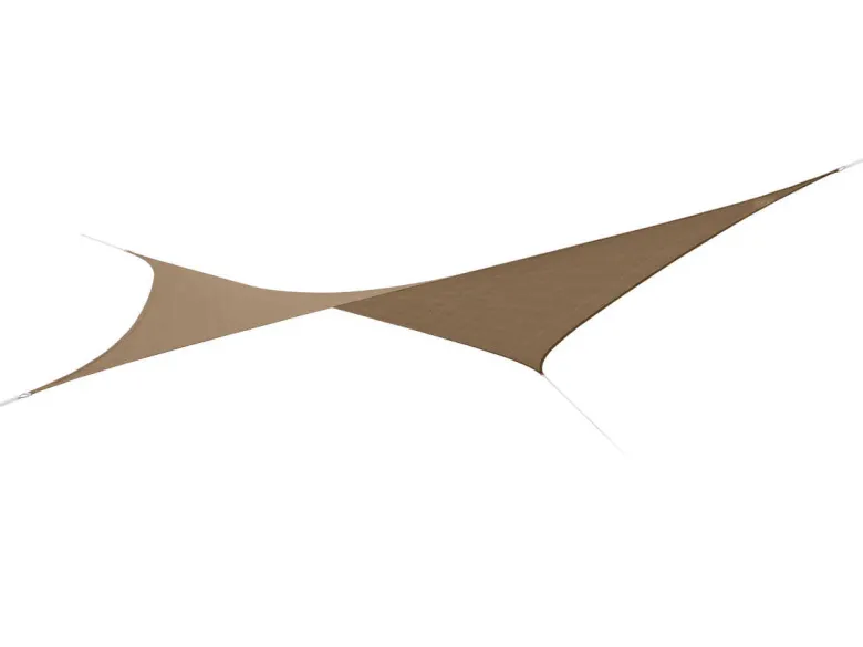 Voile d'ombrage rectangulaire 4 x 3 m - austral - brun havane - jardiline