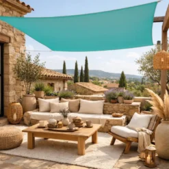 Voile ombrage carré - 2x2m Turquoise