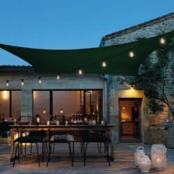 Voile ombrage carré - 4x4m Vert