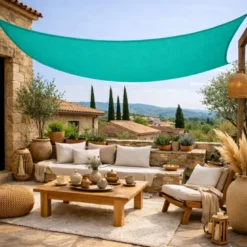 Voile ombrage rectangulaire - 3x4m Turquoise