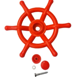 Volant bateau rouge portique