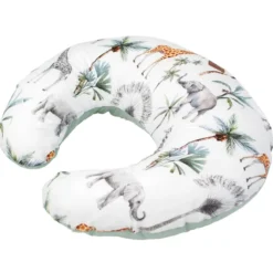 Voyagez au coeur de la savane avec la Housse pour Coussin d'allaitement Safari