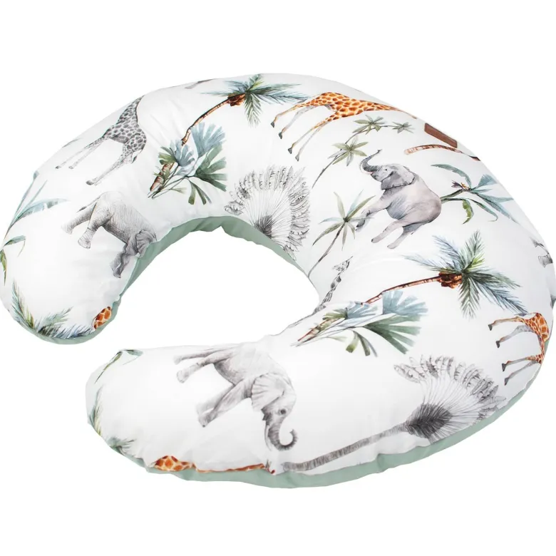 Voyagez au coeur de la savane avec la Housse pour Coussin d'allaitement Safari