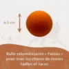 Wildfang - balle rebondissante « fabius » – 100 % caoutchouc naturel