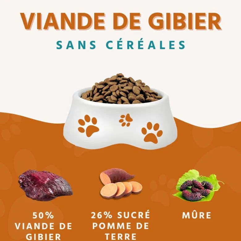 Wildfang croquettes adultes au gibier - sans céréales - 2 x 6 kg