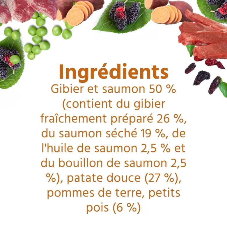 Wildfang croquettes adultes au gibier - sans céréales - 2 x 6 kg