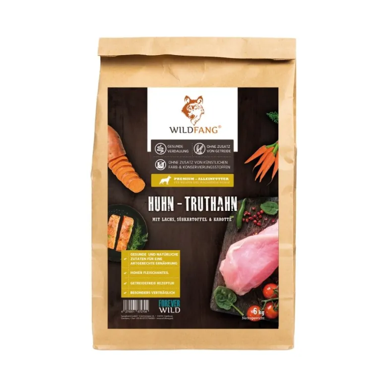 Wildfang® croquettes junior au poulet pour chiots - sans céréales - 2 kg