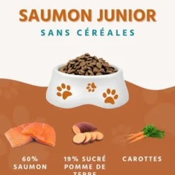 Wildfang® croquettes junior au saumon pour chiots - sans céréales - 6 kg