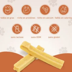 Wildfang® fromage à mâcher - bâton à mâcher au fromage à pâte dure - 3 x xs