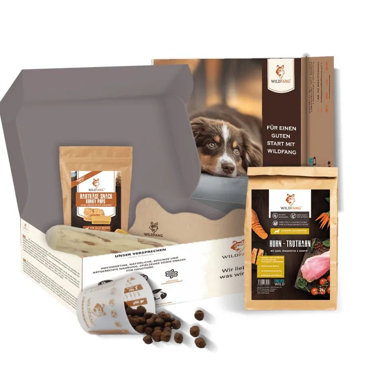 Wildfang – pack chiot « bienvenue compagnon » – pour chiens jusqu’à 25 kg