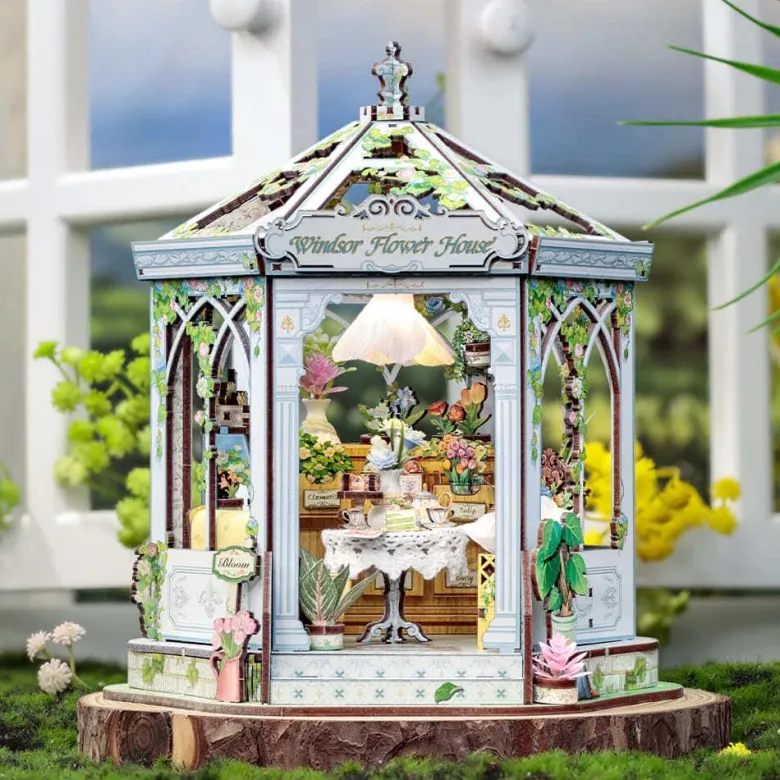 Windsor flower house - maquette booknook serre-livre