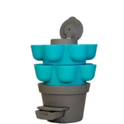 Wormgarden turquoise 2 jardinières