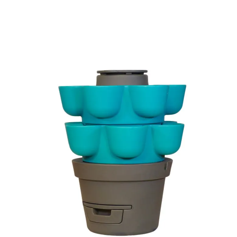 Wormgarden turquoise 2 jardinières