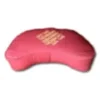 Zafu demi-lune bordeaux - motif infini