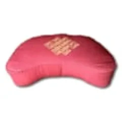 Zafu demi-lune bordeaux - motif infini