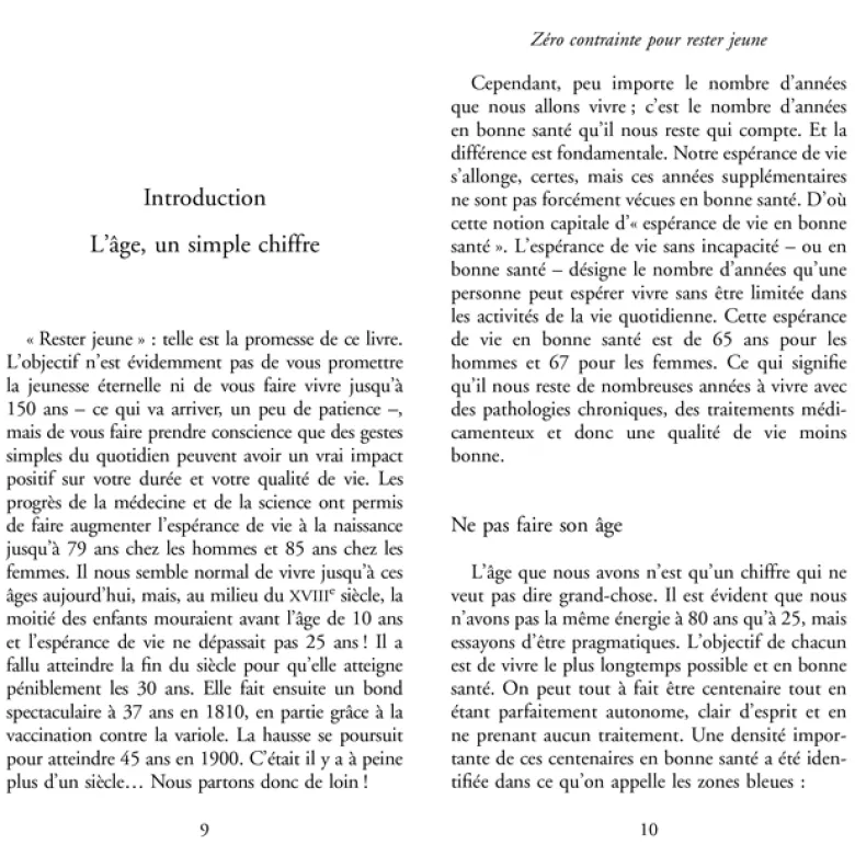 Zéro contrainte pour rester jeune