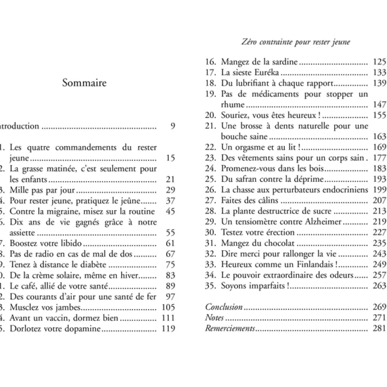 Zéro contrainte pour rester jeune